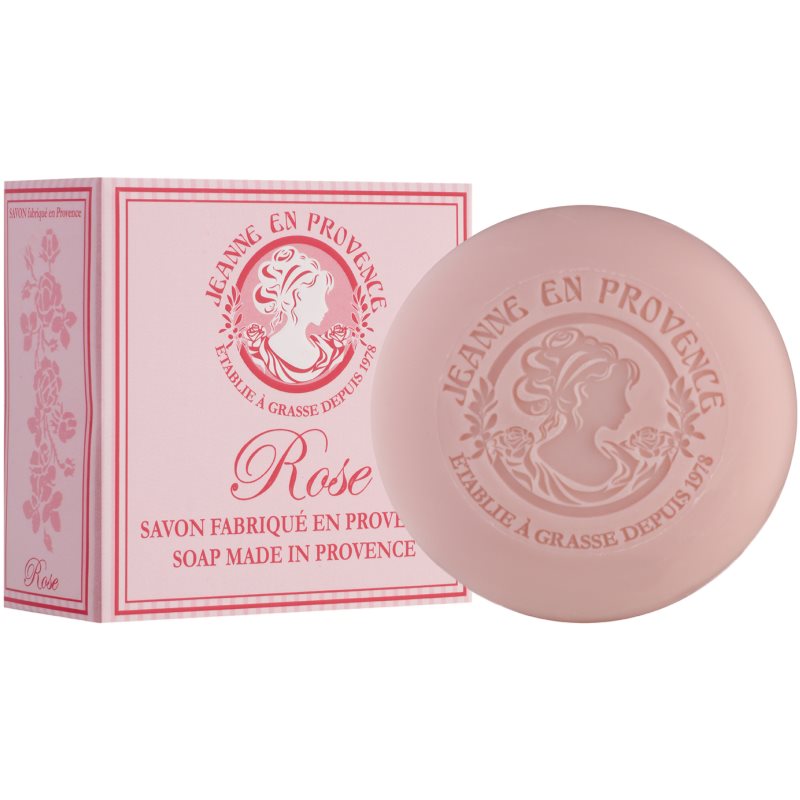 Jeanne en Provence Rose luxuriöse französische Seife 100 g