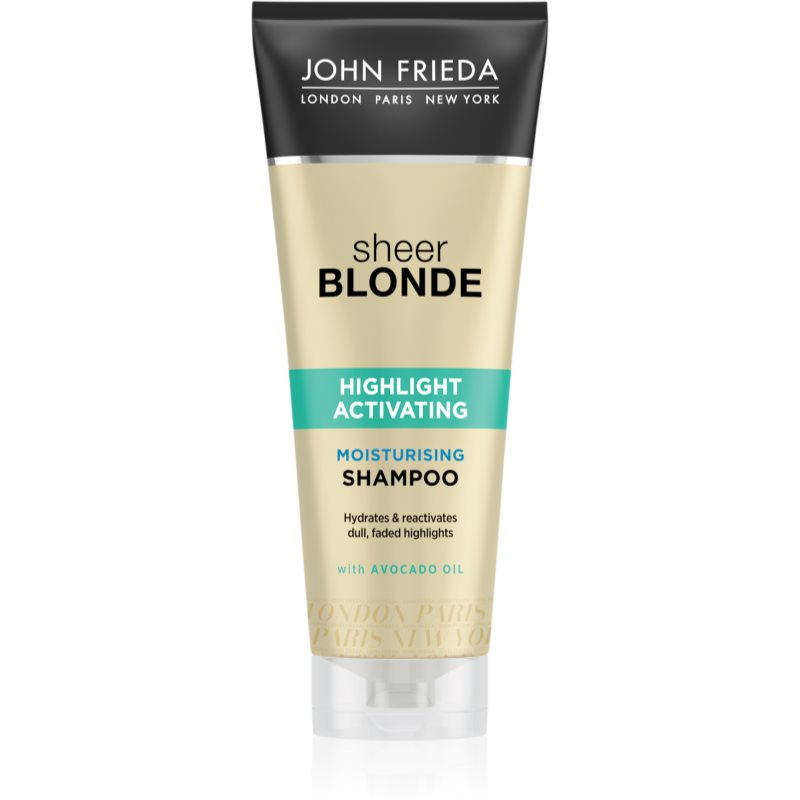 John Frieda Sheer Blonde Highlight Activating champú hidratante para cabello rubio 250 ml