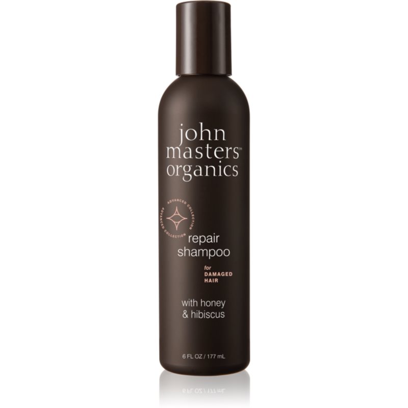 John Masters Organics Honey & Hibiscus erneuerndes Shampoo für beschädigtes Haar 177 ml
