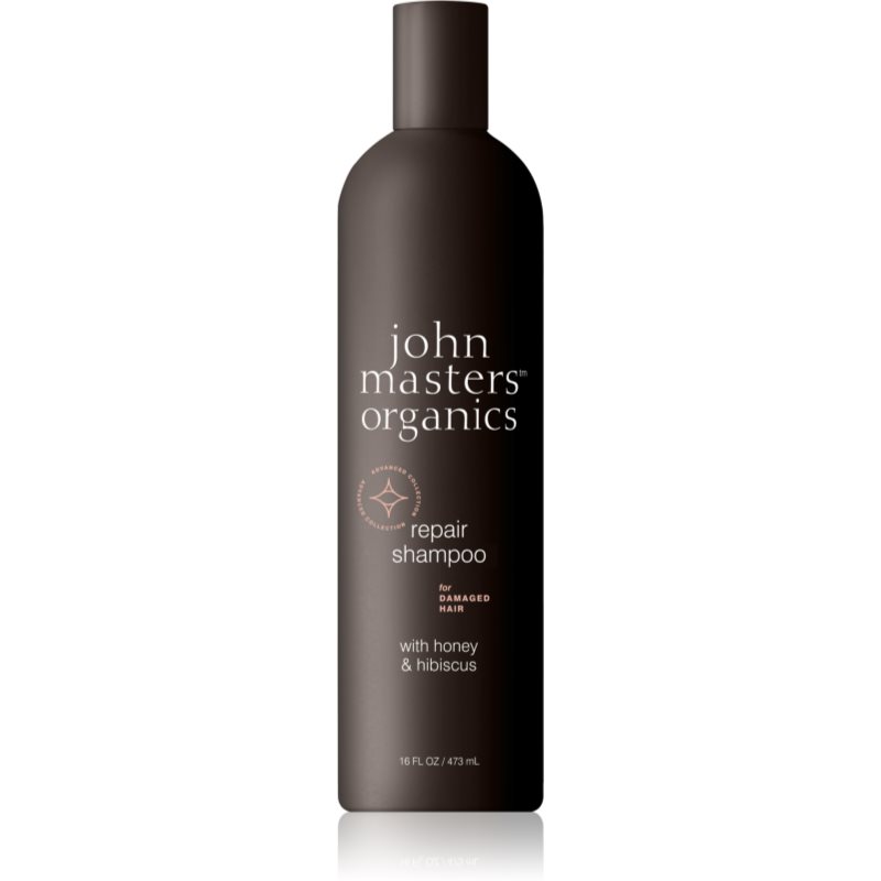 John Masters Organics Honey & Hibiscus champú reparador para cabello maltratado o dañado 473 ml