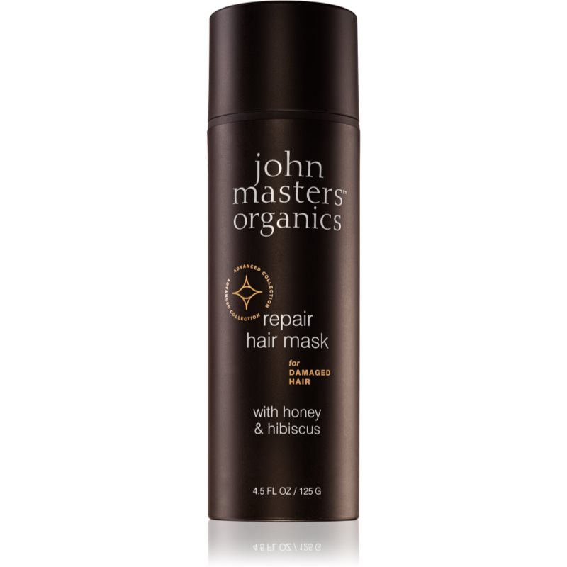 John Masters Organics Honey & Hibiscus erneuernde Maske für geschädigtes Haar 125 g