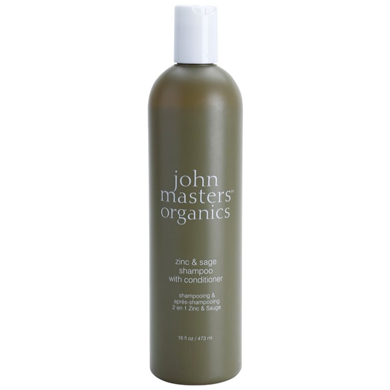 

John Masters Organics Zinc & Sage шампунь та кондиціонер 2 в1 для подразненої шкіри голови