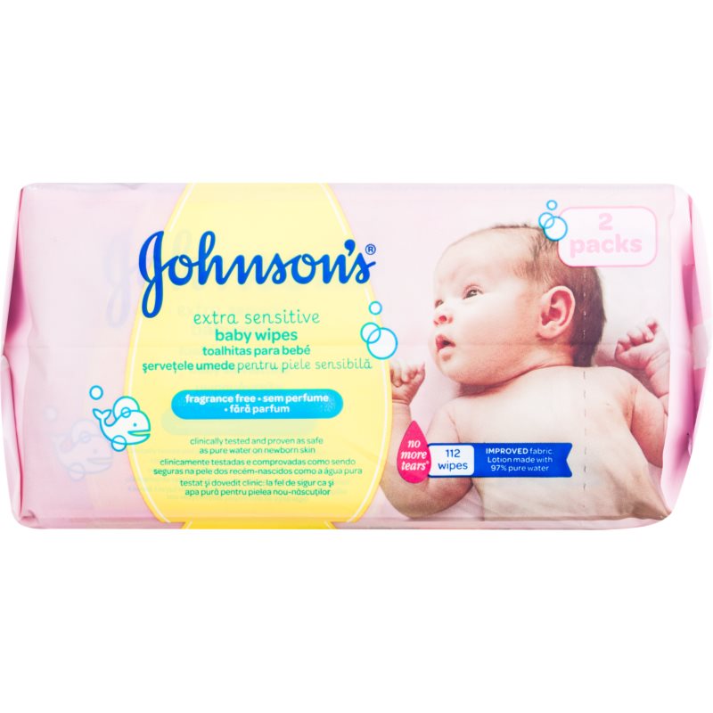 

Johnson's Baby Diapering екстра м'які вологі очищуючі серветки для дітей