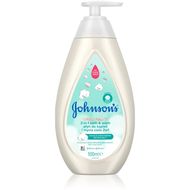 Johnson's® Cottontouch baño de burbujas y gel de ducha 2 en 1 para niños  500 ml