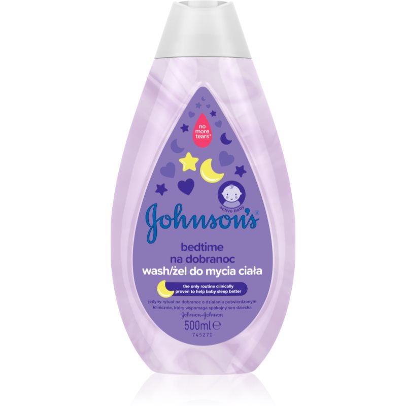 Johnson's® Bedtime gel limpiador para un sueño tranquilo para la piel del bebé 500 ml
