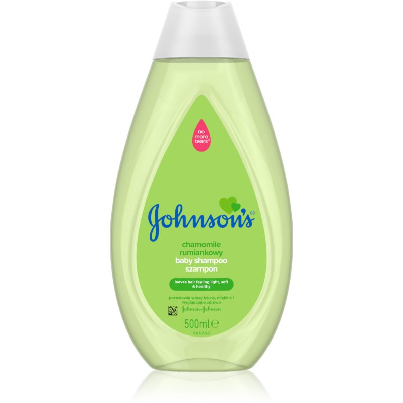 Johnson's® Wash and Bath sanftes Shampoo für Neugeborene und Kinder mit Kamille 500 ml