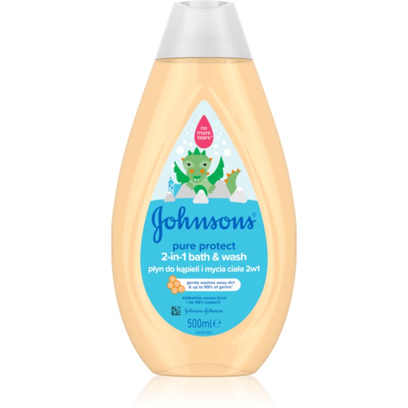 Johnson's® Wash and Bath gel de ducha y baño para niños 2 en 1 500 ml