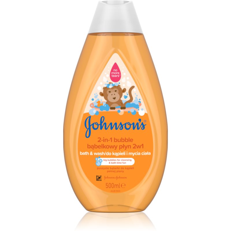 Johnson's® Wash and Bath Sprudelbad und Waschgel 2 in 1 500 ml