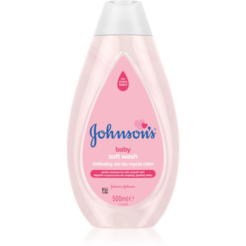 Johnson's® Wash and Bath gel limpiador suave 500 ml