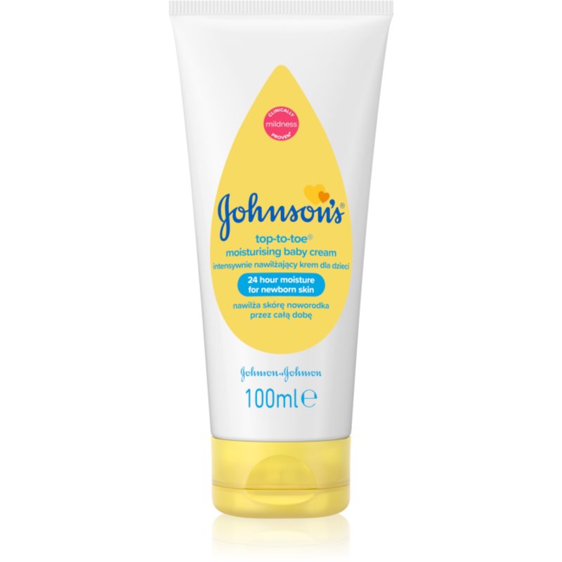 Johnson's® Top-to-Toe feuchtigkeitsspendende Creme für Gesicht und Körper für Kinder ab der Geburt 100 ml