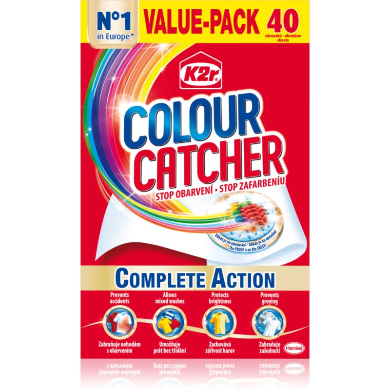 K2r Colour Catcher кърпички за пране срещу петна 40 бр.