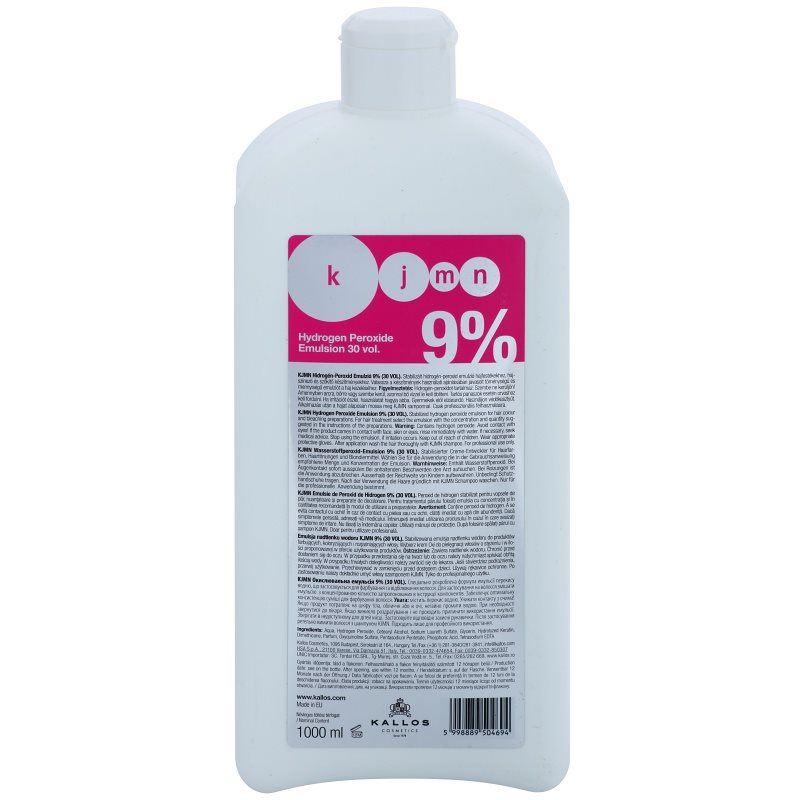 Kallos KJMN aktivační emulze 9 % 30 vol. pro profesionální použití 1000 ml