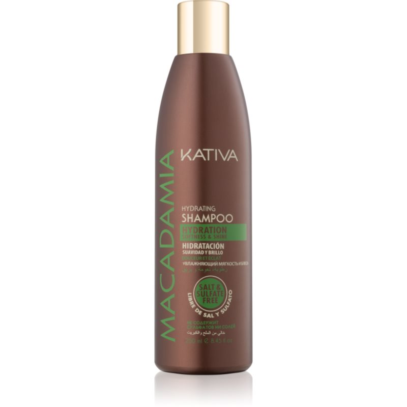

Kativa Macadamia зволожуючий шампунь для блиску та шовковистості волосся