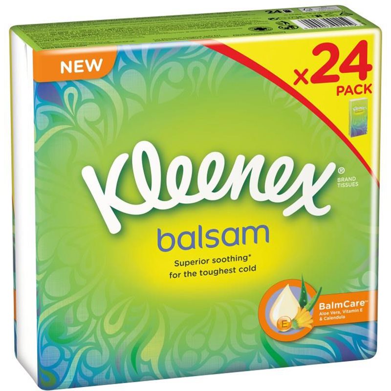 Kleenex Balsam papírové kapesníky 24 x 9 ks