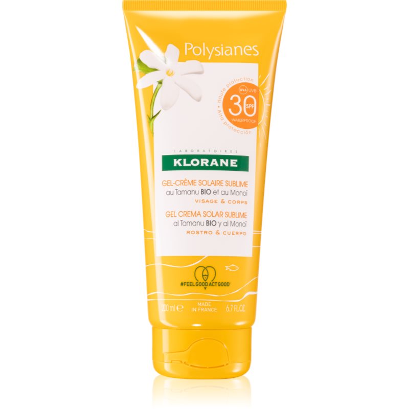 Klorane Monoï & Tamanu гел за слънчеви бани SPF 30 200 мл.