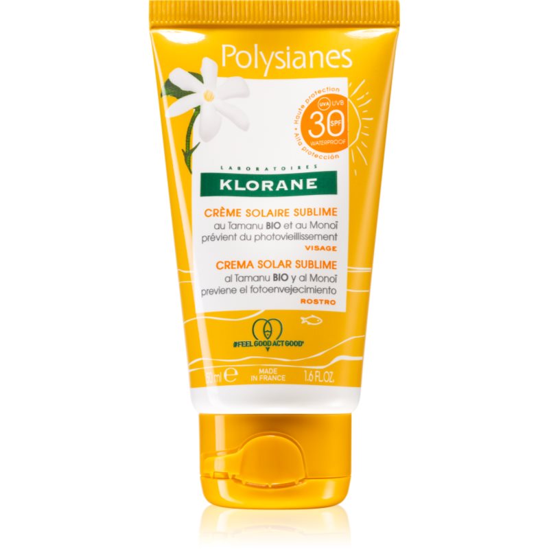 Klorane Monoï & Tamanu защитен крем за лице SPF 30 50 мл.