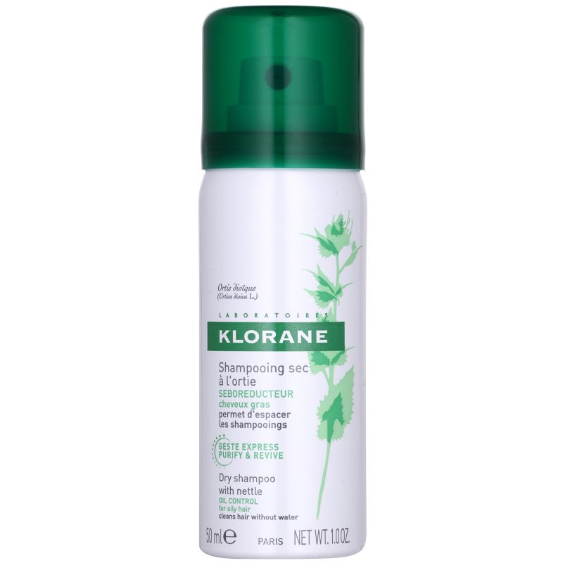 Klorane Nettle suchý šampon pro mastné vlasy 50 ml
