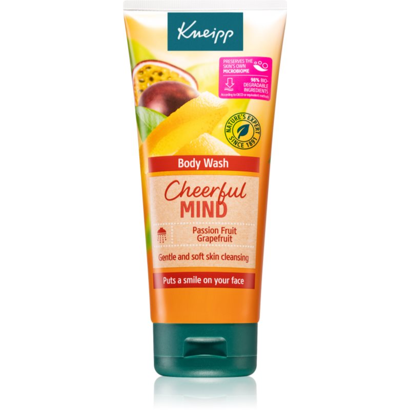 Kneipp Cheerful Mind Passion Fruit & Grapefruit енергизиращ душ-гел 200 мл.