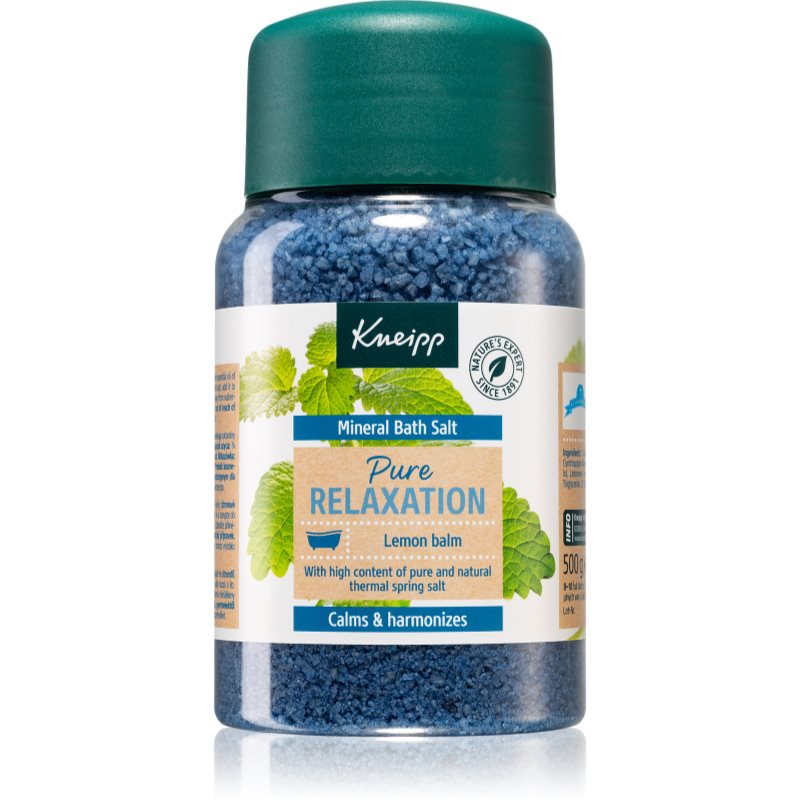 Kneipp Pure Relaxation Lemon Balm сол за баня с минерали 500 гр.