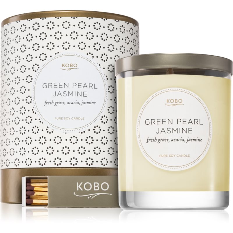 KOBO Coterie Green Pearl Jasmine ароматна свещ 312 гр.