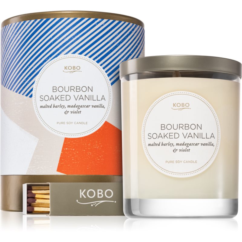 KOBO Natural Math Bourbon Soaked Vanilla ароматна свещ 312 гр.