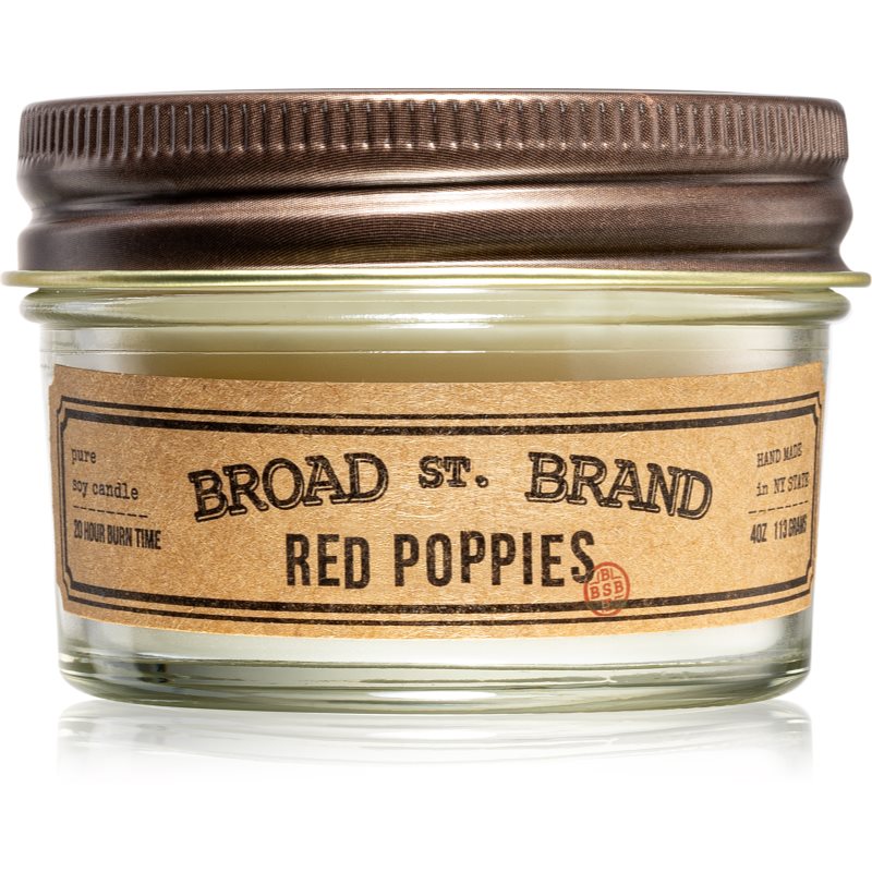 KOBO Broad St. Brand Red Poppies vonná svíčka I. (Apothecary) 113 g