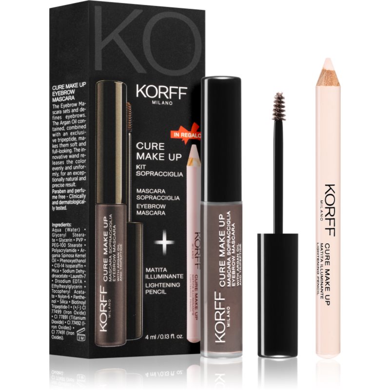 Korff Cure Makeup комплект за вежди цвят 02 Medium