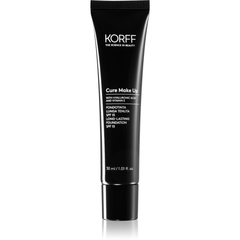 Korff Cure Makeup дълготраен фон дьо тен SPF 15 цвят 02 Almond 30 мл.