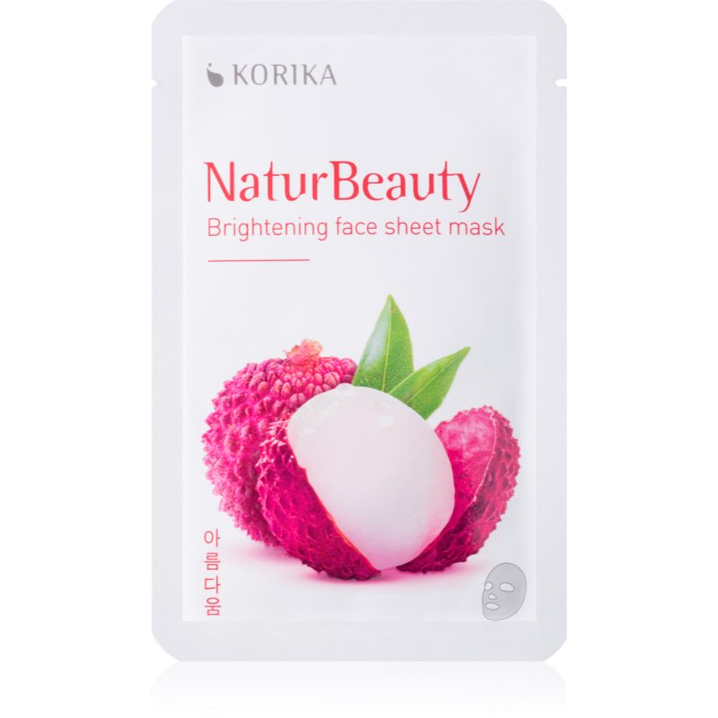 KORIKA NaturBeauty mască textilă iluminatoare 20 g