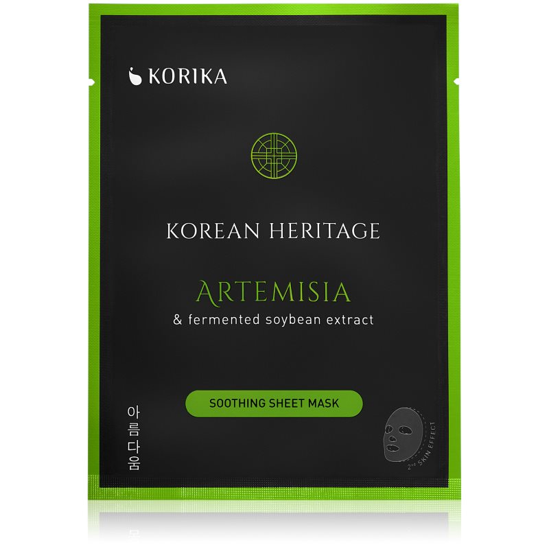 KORIKA Korean Heritage успокояваща платнена маска