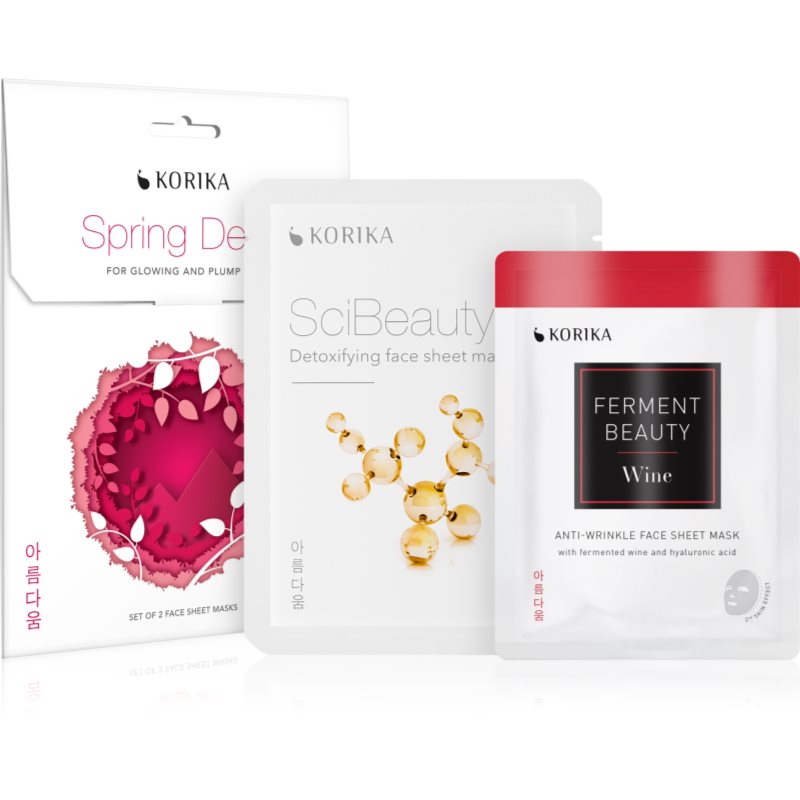 KORIKA Spring Detox set de măști pentru detoxifiere și lifting pentru femei