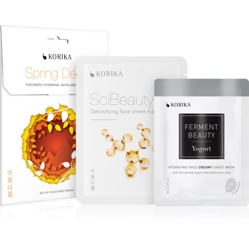 KORIKA Spring Detox set de măști pentru detoxifiere și hidratare