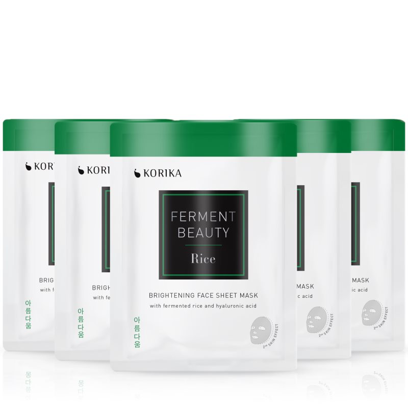 KORIKA FermentBeauty Rice and Hyaluronic Acid set de măști de față la un preț mai avantajos