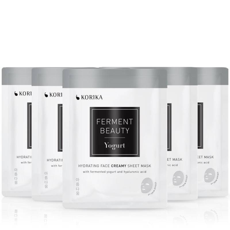 KORIKA FermentBeauty Yogurt and Hyaluronic Acid комплект маски за лице на намалена цена