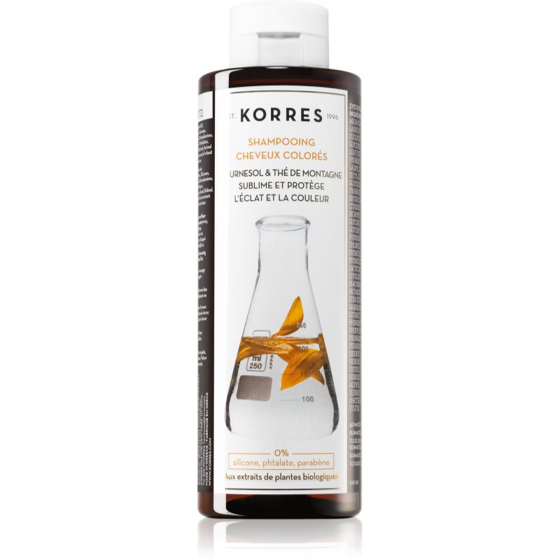 Korres Sunflower and Mountain Tea шампоан  за боядисана коса 250 мл.