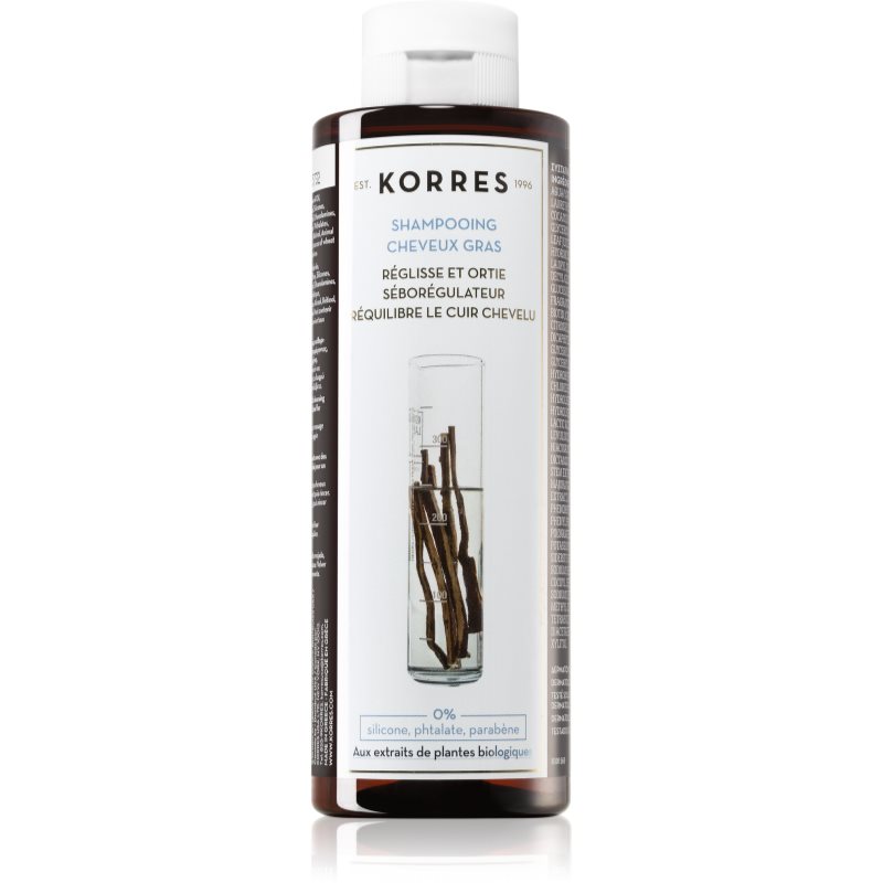 Korres Liquorice and Urtica шампоан за мазна коса 250 мл.