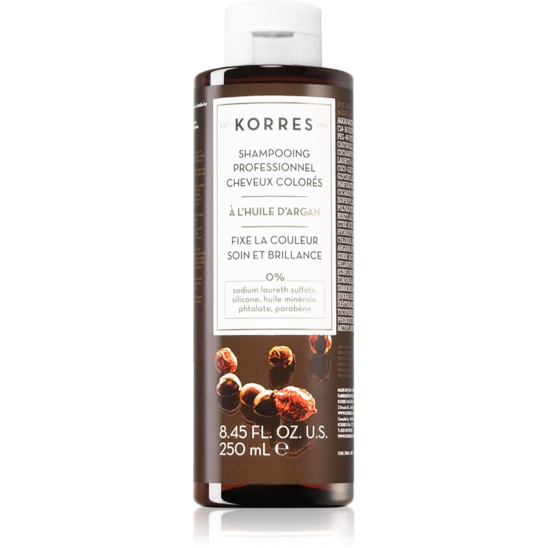 Korres Argan Oil почистващ шампоан за боядисана коса 250 мл.