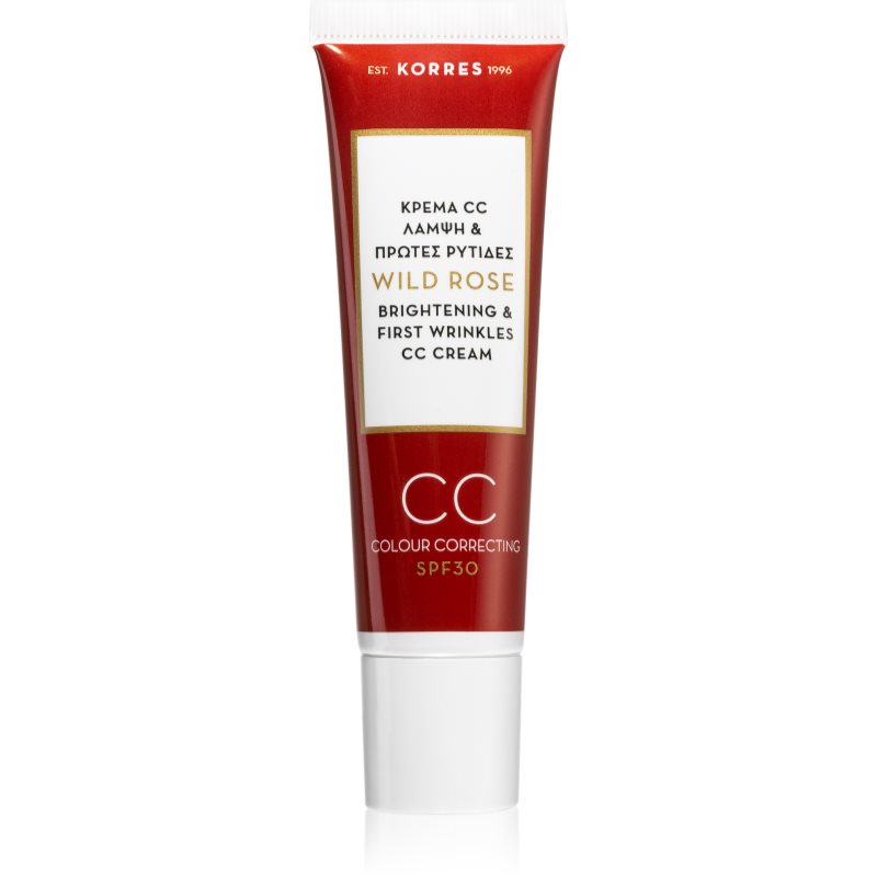 Korres Wild Rose rozjasňující CC krém SPF 30 odstín Medium 30 ml