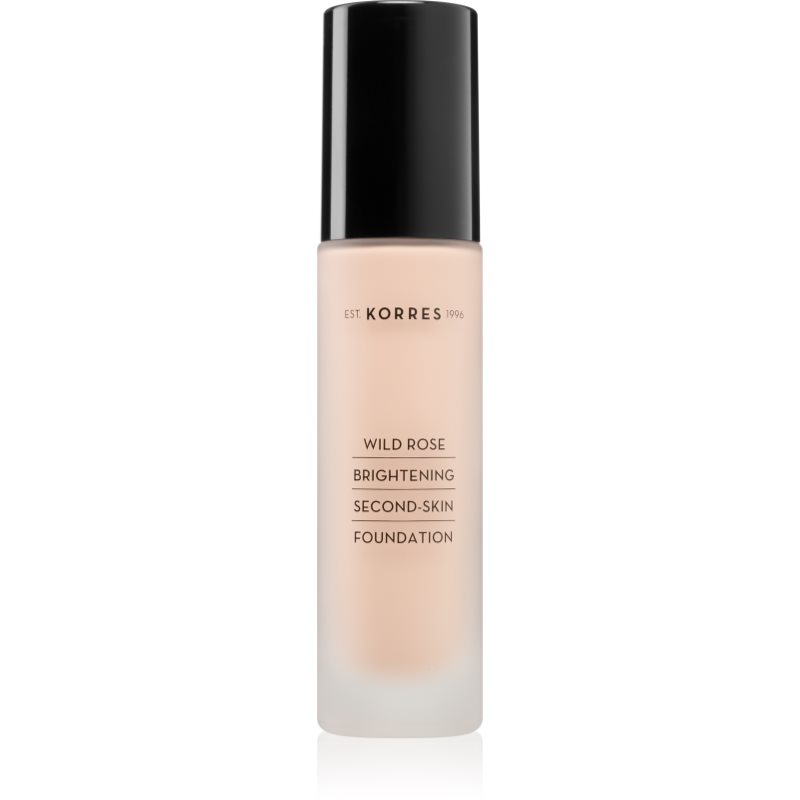 Korres Wild Rose rozjasňující make-up pro přirozený vzhled SPF 15 odstín WRF1 30 ml
