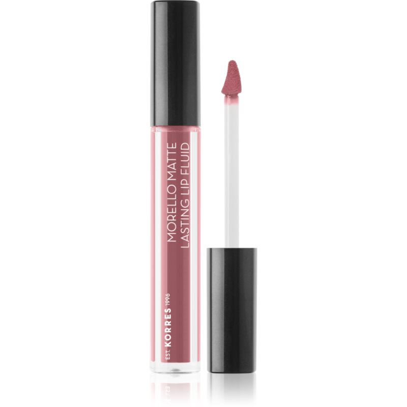 Korres Morello Matte lehká tekutá matná rtěnka odstín 10 Damask Rose 3,4 ml