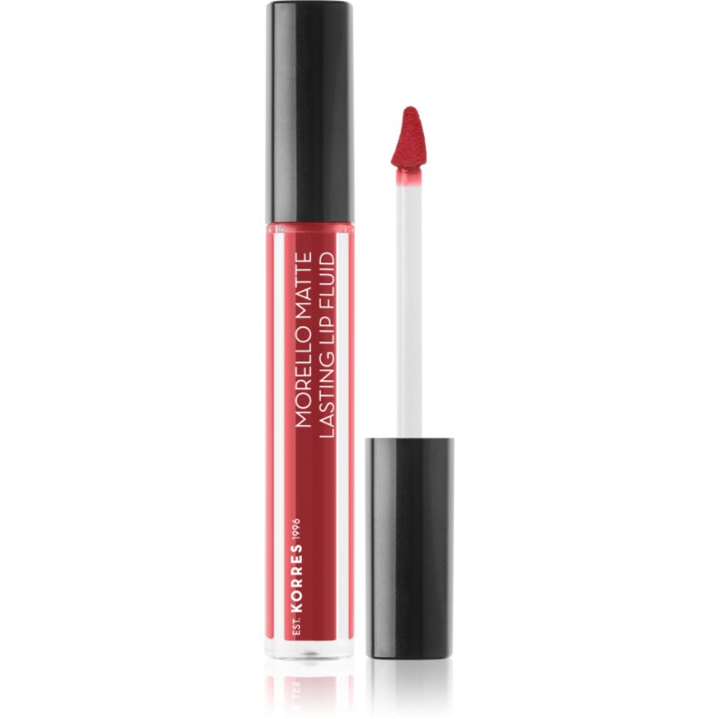 Korres Morello Matte lehká tekutá matná rtěnka odstín 53 Red Velvet 3,4 ml