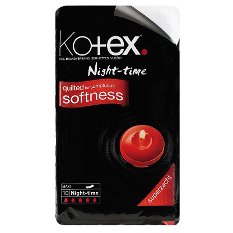 Kotex Night-time санитарни кърпи 10 бр.