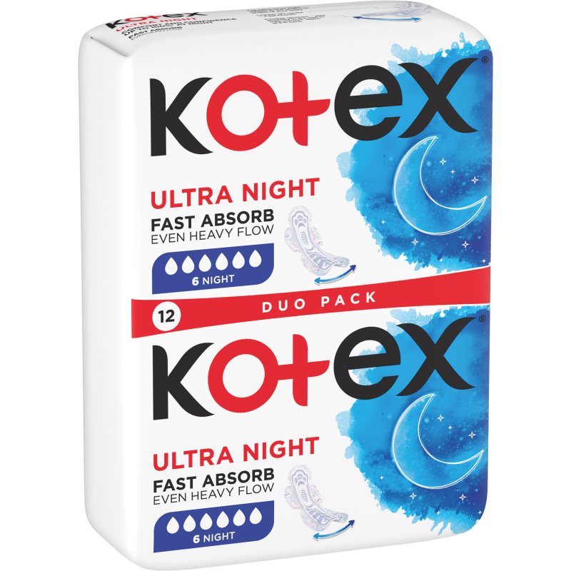 Kotex Ultra Comfort Night санитарни кърпи 12 бр.