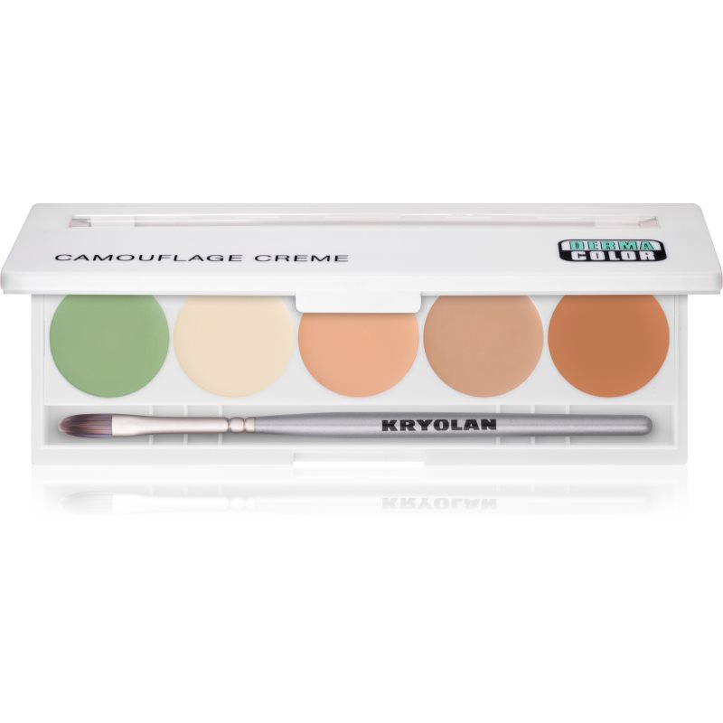

Kryolan Dermacolor Camouflage System палетка кремових коректорів 5 кольорів відтінок No. 3