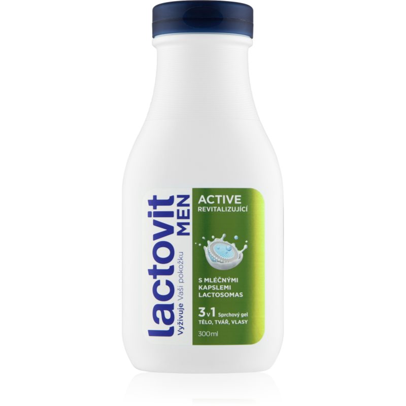 Lactovit Active душ-гел за мъже 3 в 1 300 мл.