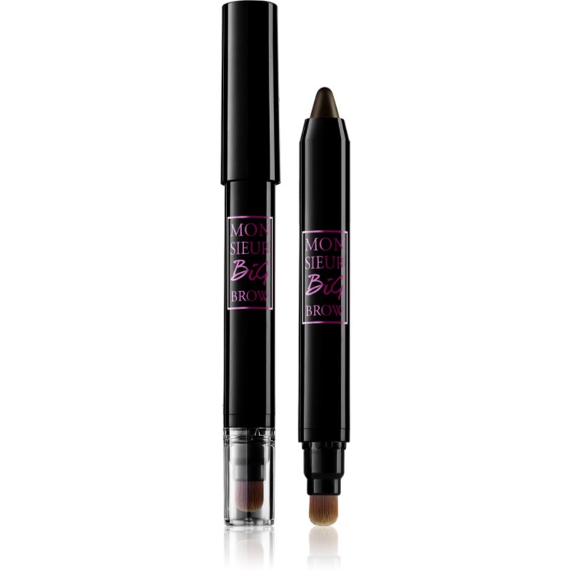 Lancôme Monsieur Big  Brow lápiz para cejas con pincel tono 04 Ebony 1,5 g