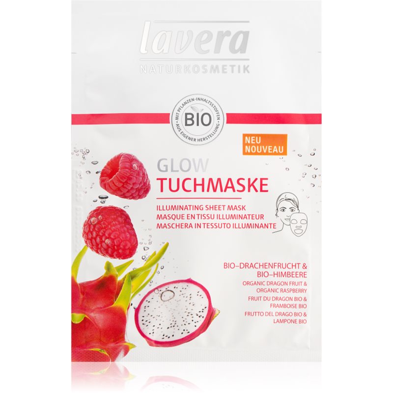 Lavera Sheet Mask plátýnková maska s rozjasňujícím účinkem