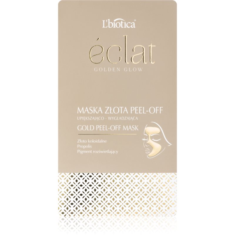 L’biotica Masks Golden Glow slupovací pleťová maska 10 g