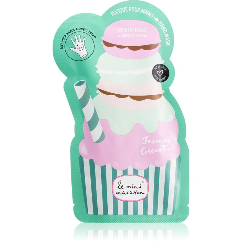 Le Mini Macaron Jasmine Green Tea ревитализираща маска  за ръце