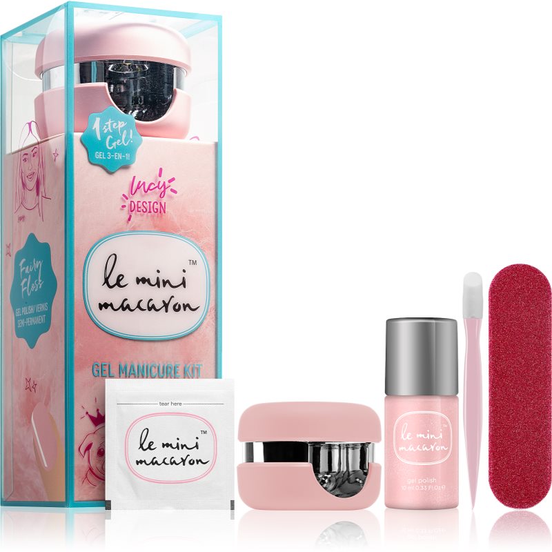 

Le Mini Macaron Gel Manicure Kit Fairy Floss косметичний набір VIII. (для нігтів) для жінок